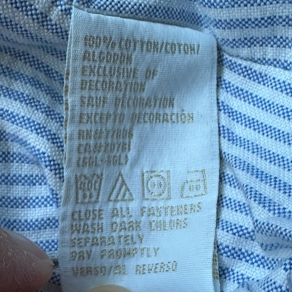 Tommy Hilfiger Blue Jean Military Jacket Brass 6 Buttons Sz XL/XG Extra Large. - Picture 14 of 16